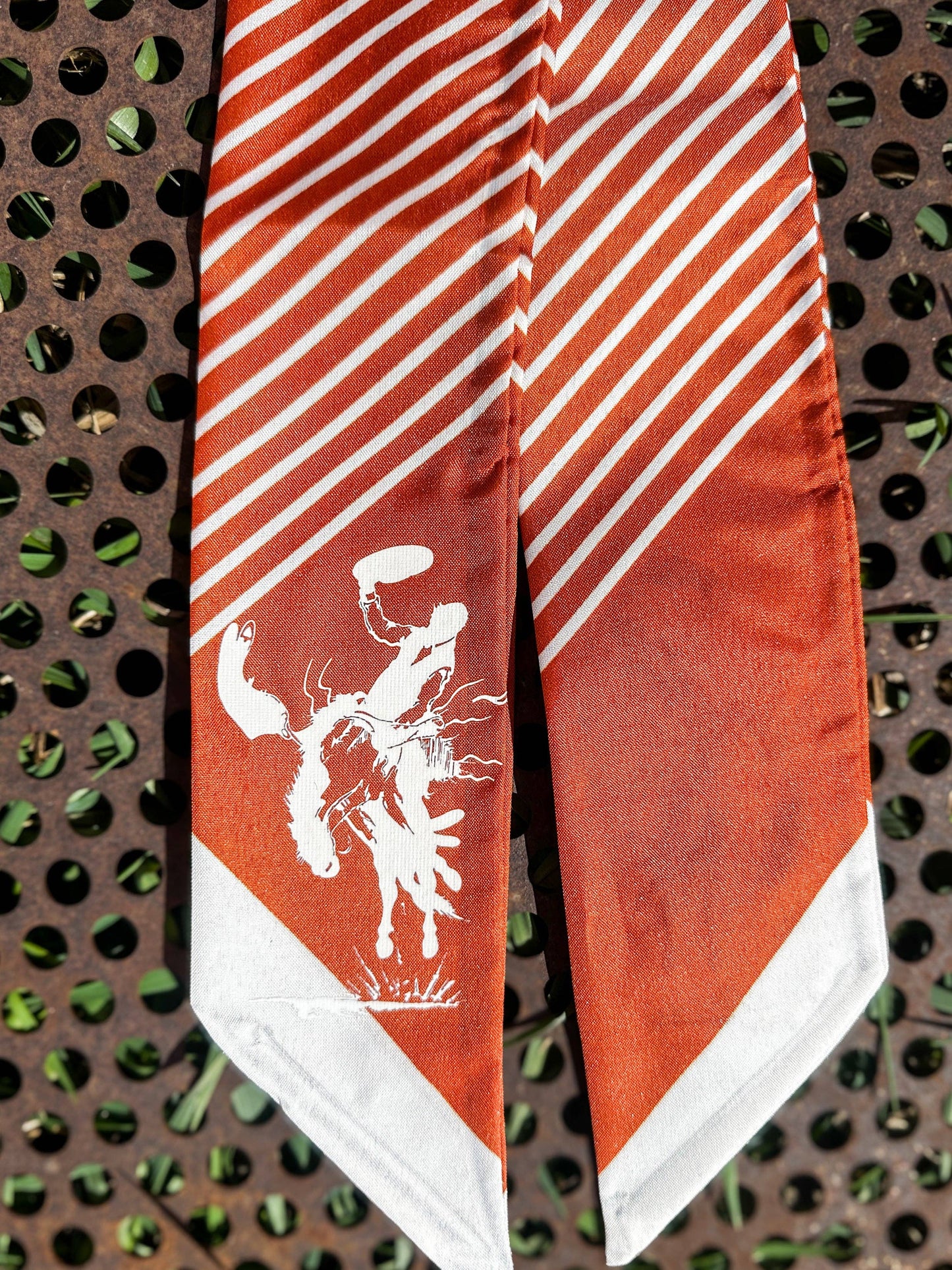 The Rodeo Rose - Striped Twillys: Rust/White