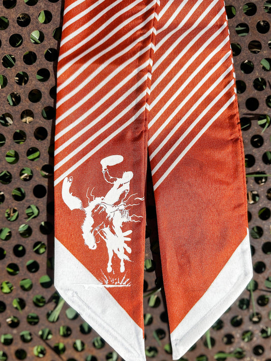 The Rodeo Rose - Striped Twillys: Rust/White
