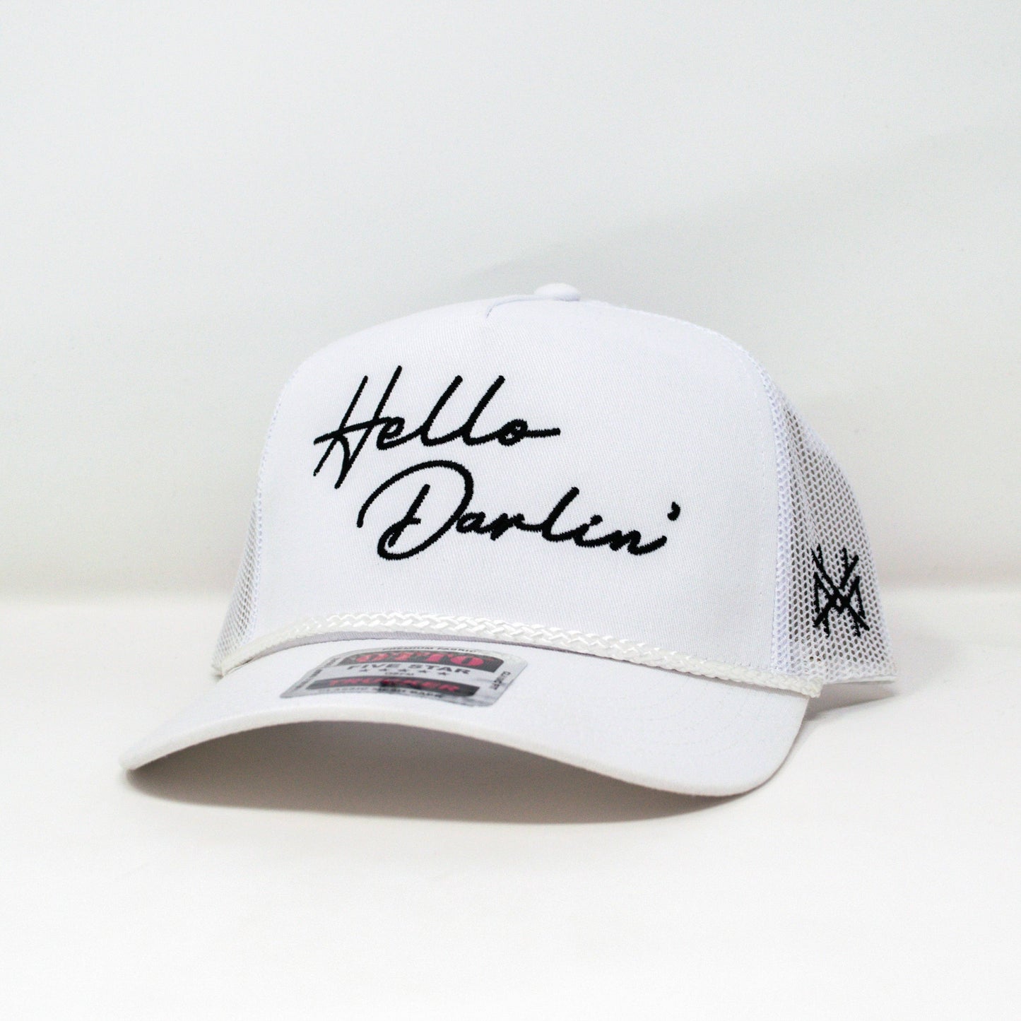 The Mad Hatter Co - MHC Hello Darlin Trucker Hat: 112 White