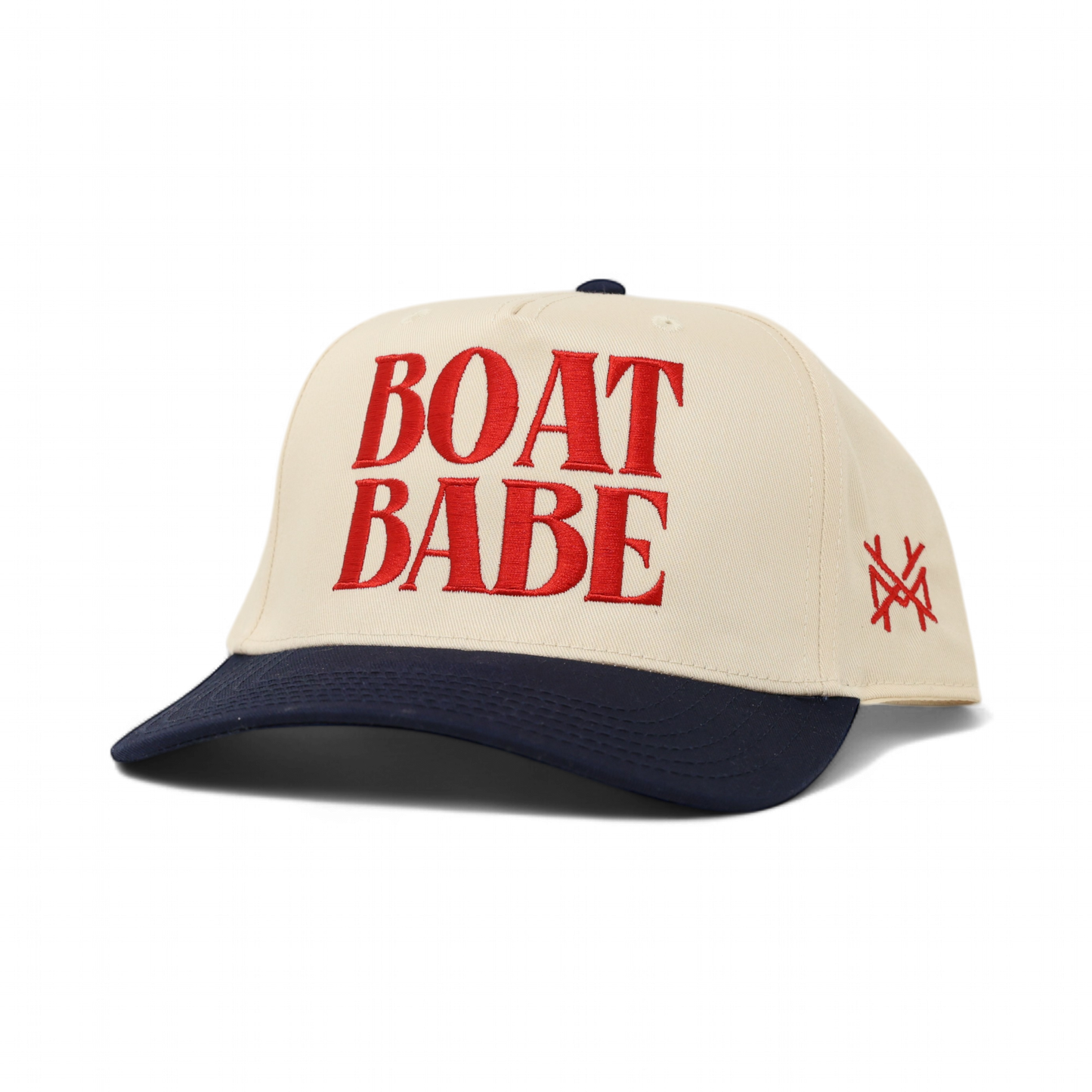 The Mad Hatter Co - Boat Babe Trucker Hat: Retro Red/Natural