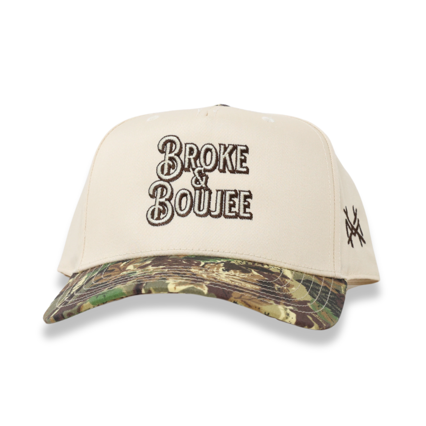 The Mad Hatter Co - Broke & Boujee Trucker Hat: Retro Powder Blue/Natural