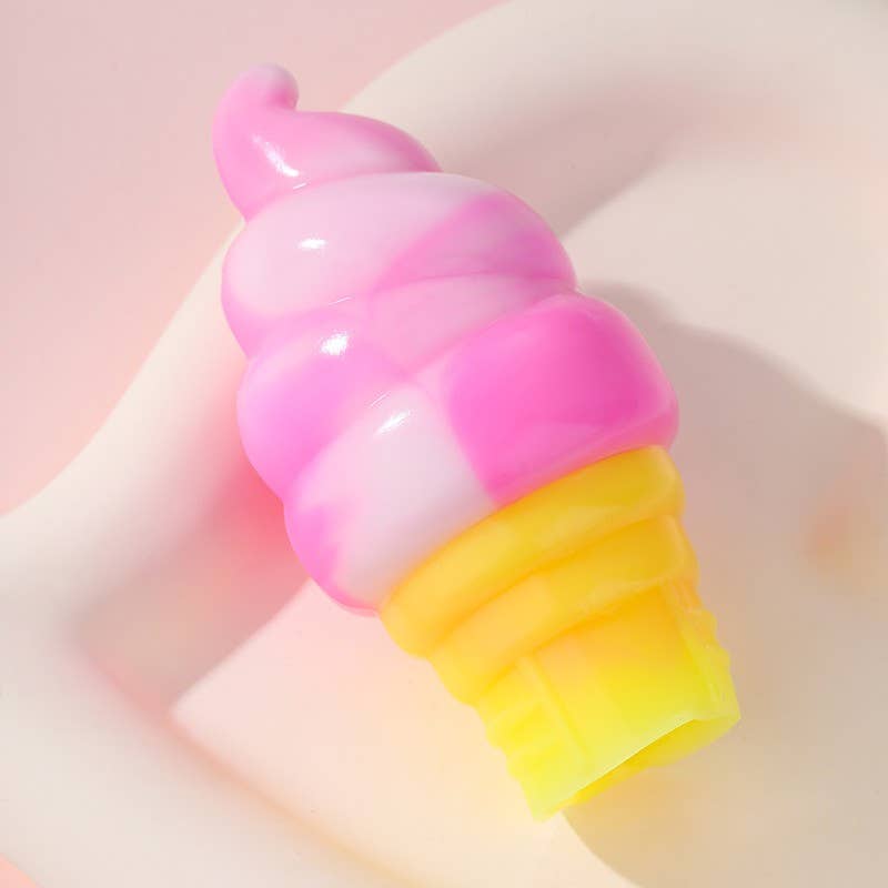 JOSSLYN by wall to wall - Pressure Ice Cream Cone Squishy Toy Asst Set | 40BTS422: ASSORTED