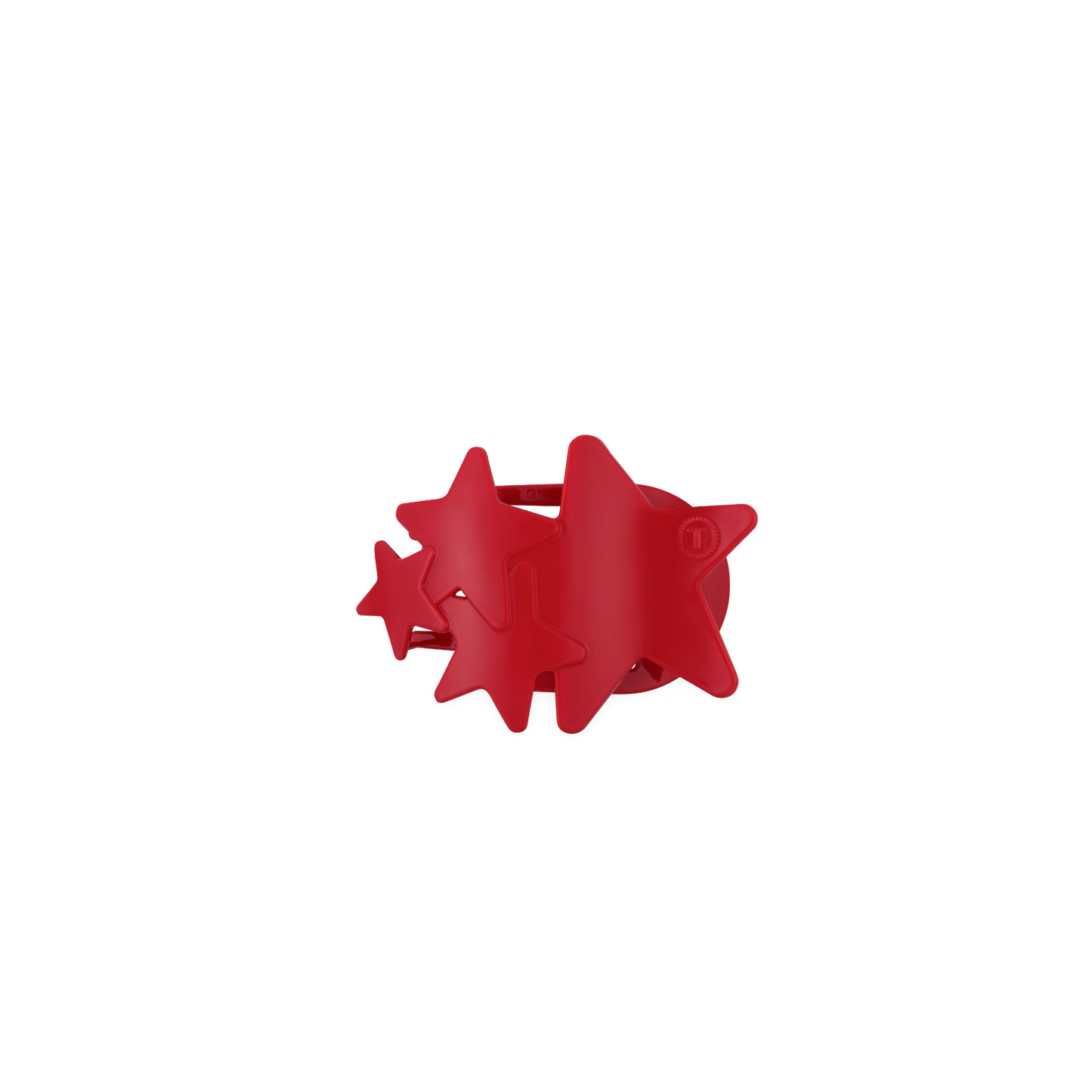 TELETIES - Flat Hair Clip | Tiny | Red Shooting Star