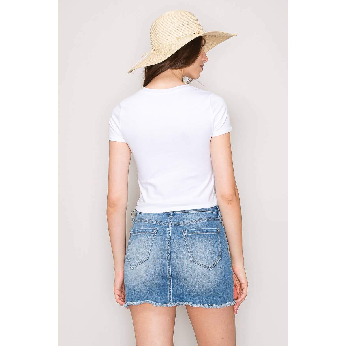 Popular 21 - Short Sleeve Crew Neck Classic Basic Casual Tee: Navy / S-M-L(2-2-2)