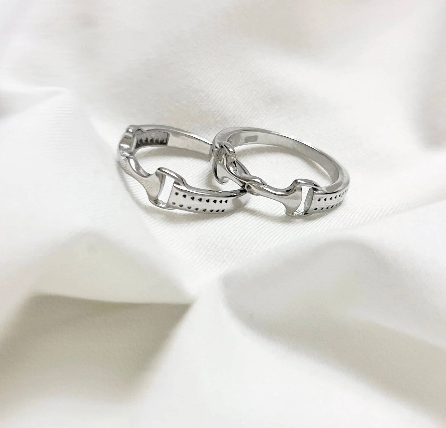 Westrian International - Equestrian Horse Snaffle Bit Sterling Silver Ring: 9