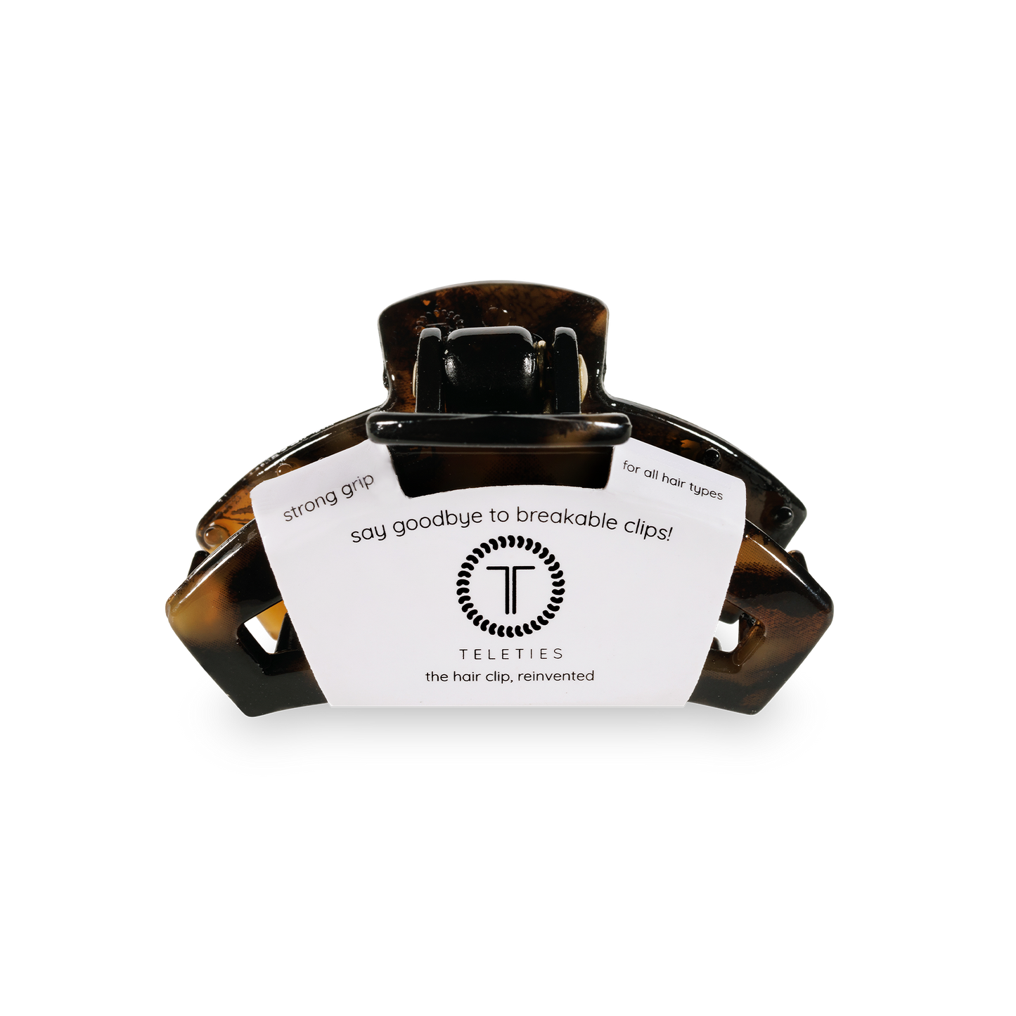 TELETIES - Open Hair Clip | Tiny | Tortoise