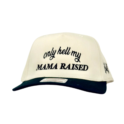 The Mad Hatter Co - MHC Only Hell My Mama Raised Trucker Hat: 112 PFP Bark Duck Camo