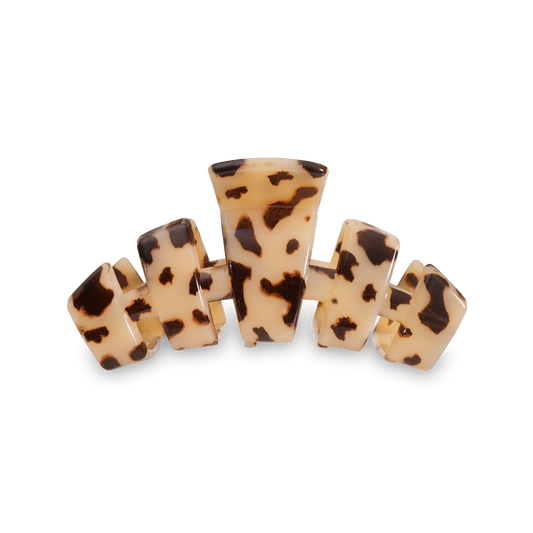TELETIES - Classic Hair Clip | Small | Blonde Tortoise