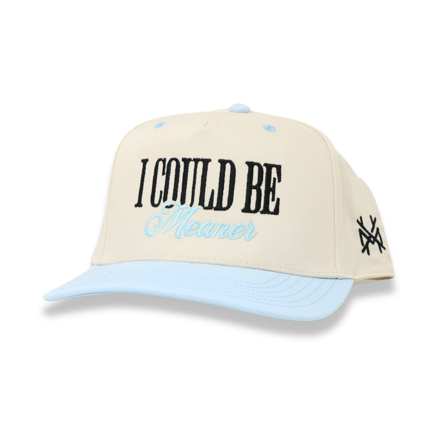 The Mad Hatter Co - I Could Be Meaner Trucker Hat: Retro Leopard/Natural
