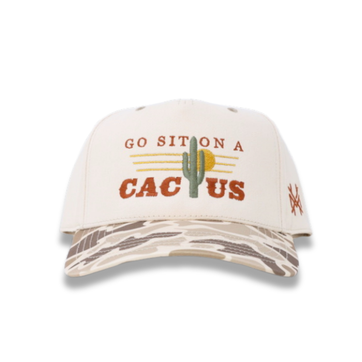 The Mad Hatter Co - Go Sit On A Cactus Western Desert Trucker Hat: Retro Sage/Natural