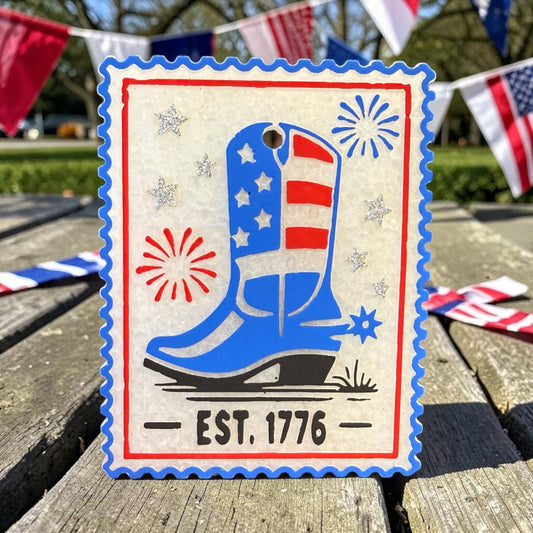 Bug and Bean Freshies - Boot Stampin’ Freshie: CoCo Cabana