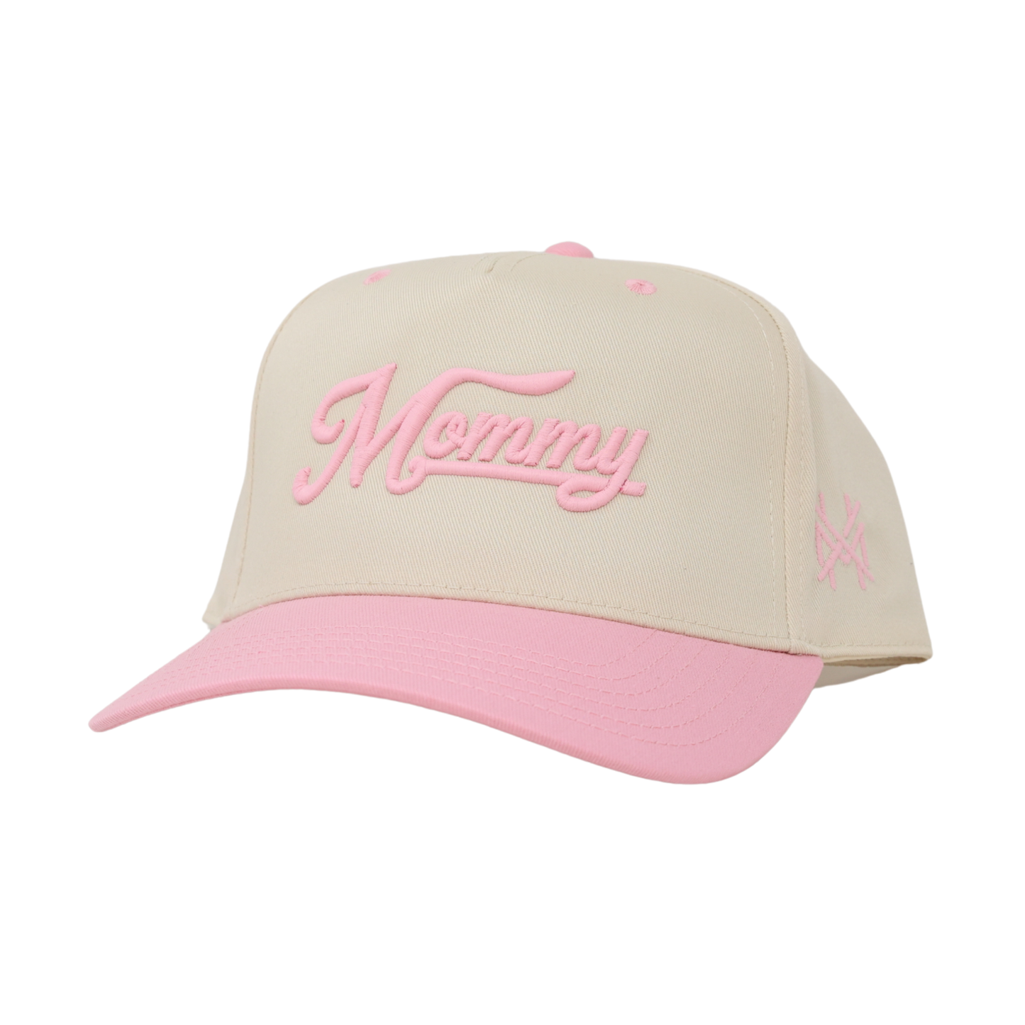 The Mad Hatter Co - Mommy Trucker Hat: Retro Blue Check/Natural