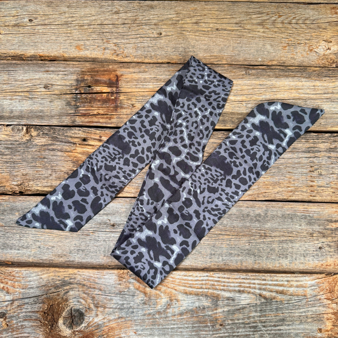 Rodeo Drive - Black Western Skinny Mini Wild Rag Scarf / Cowgirl Necktie #TW134