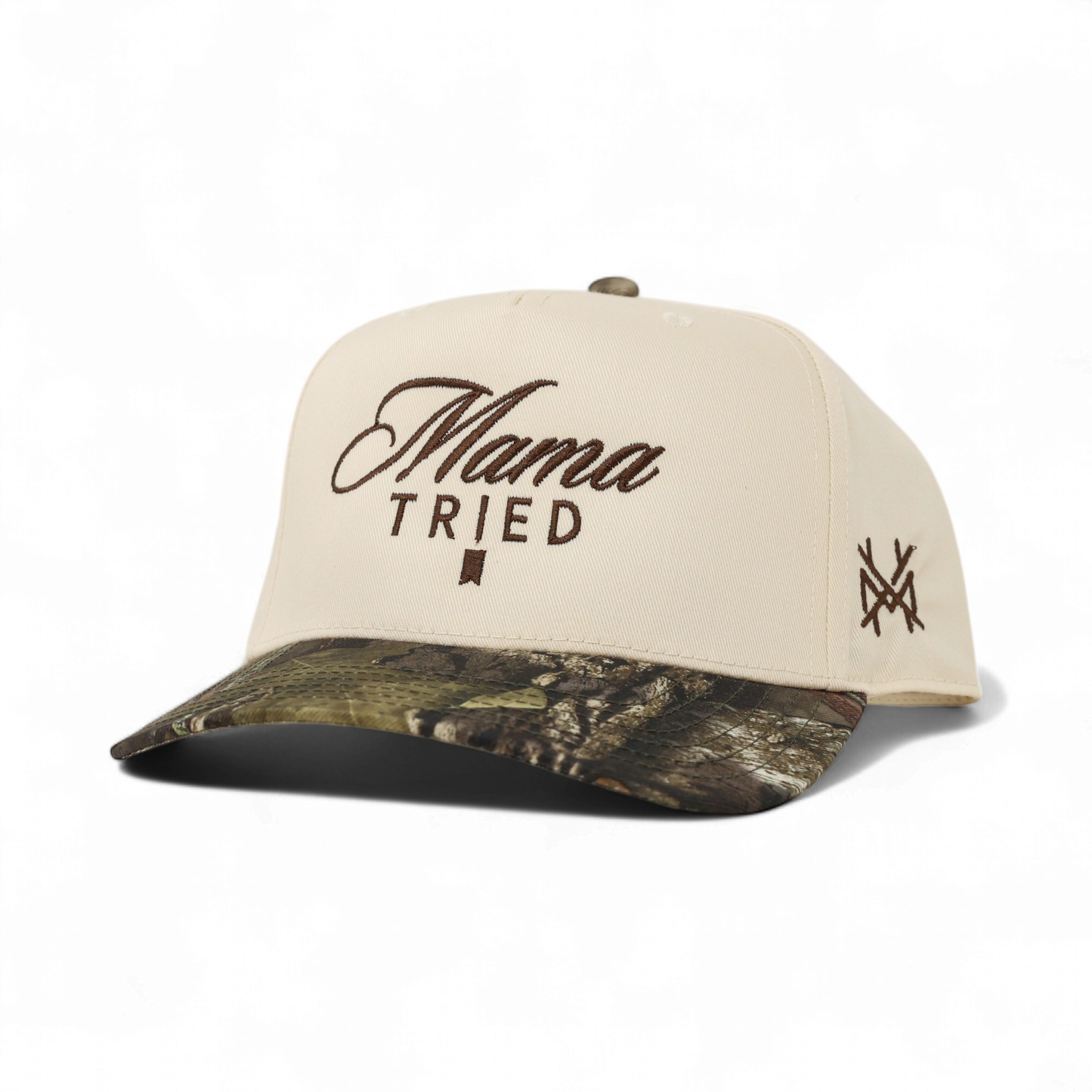 The Mad Hatter Co - Mama Tried Ultra Trucker Hat: Flat Bill White