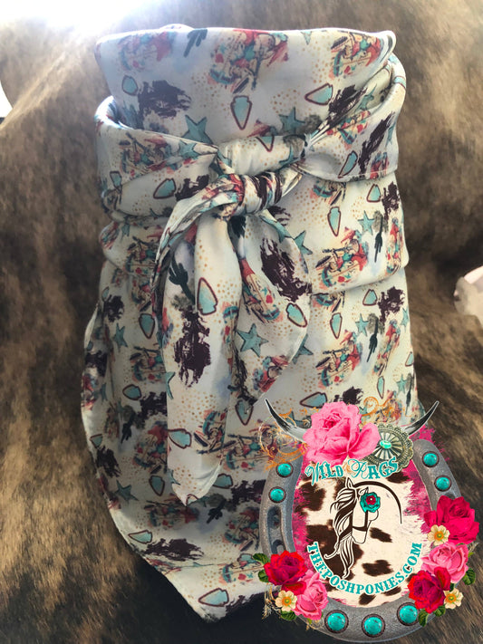 The Posh Ponies, LLC - Custom Barrel Racer and Vintage Country Girl Wild Rag 35 x 35: Default Title