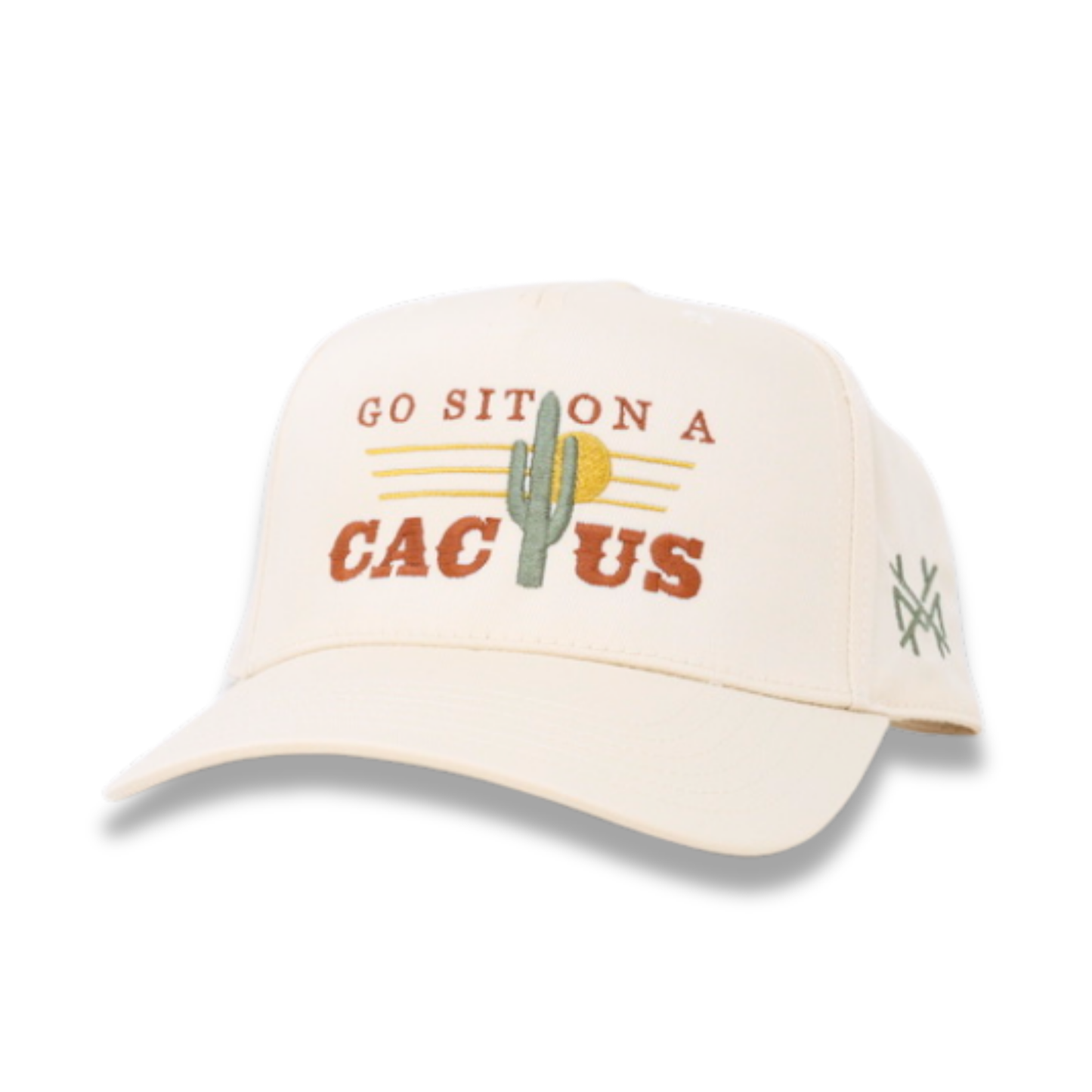 The Mad Hatter Co - Go Sit On A Cactus Western Desert Trucker Hat: Retro Sage/Natural