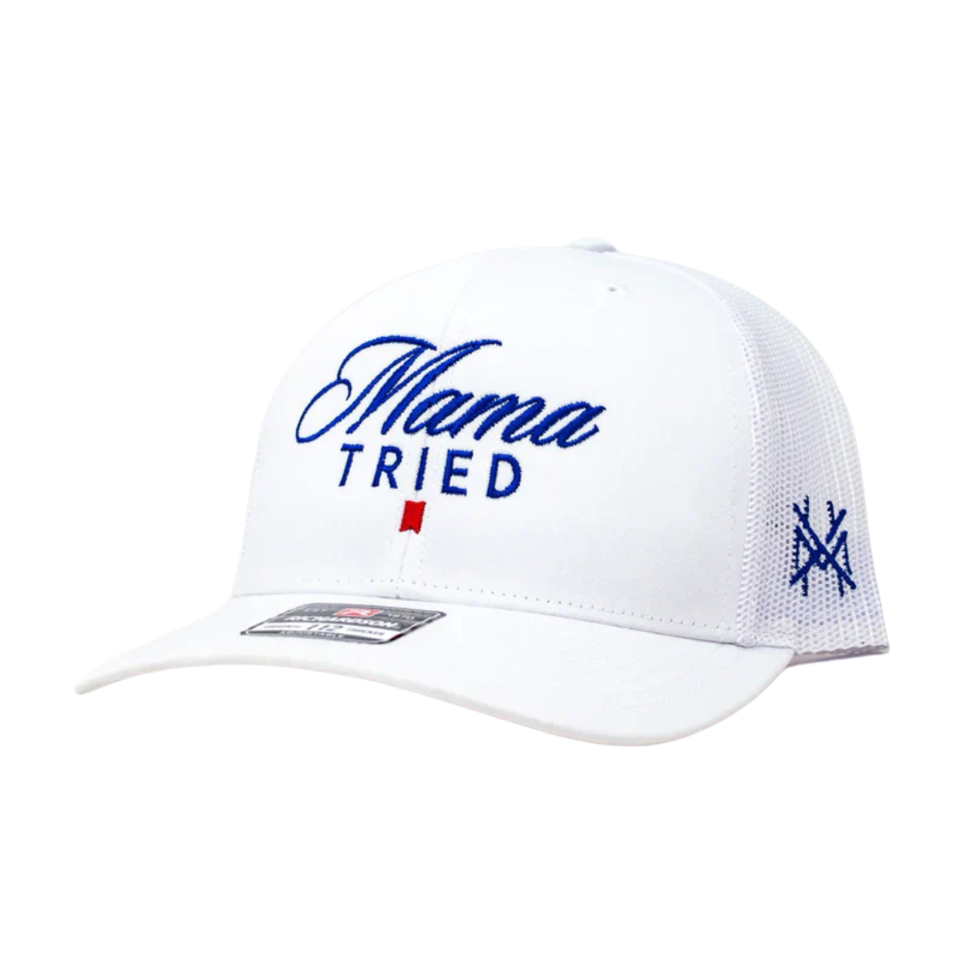 The Mad Hatter Co - MHC Mama Tried Ultra Trucker Hat: 112 Richardson White