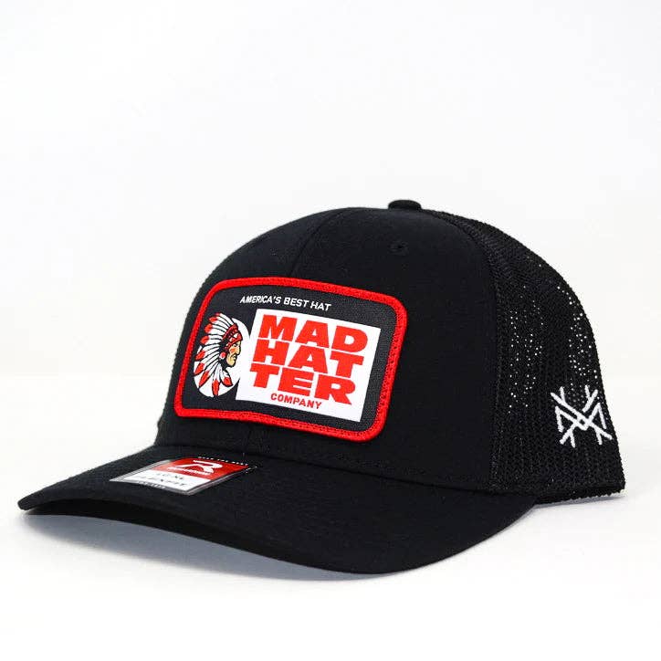 The Mad Hatter Co - MHC Chew Trucker Hat: 112 Heather Grey/ White