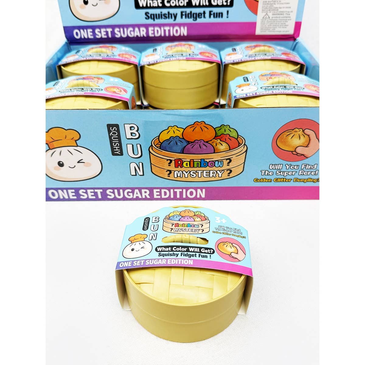 Love and Repeat - 4pc Set Mini Maltose Glitter Dumpling Squishy : MIX COLOR / ONE(12)