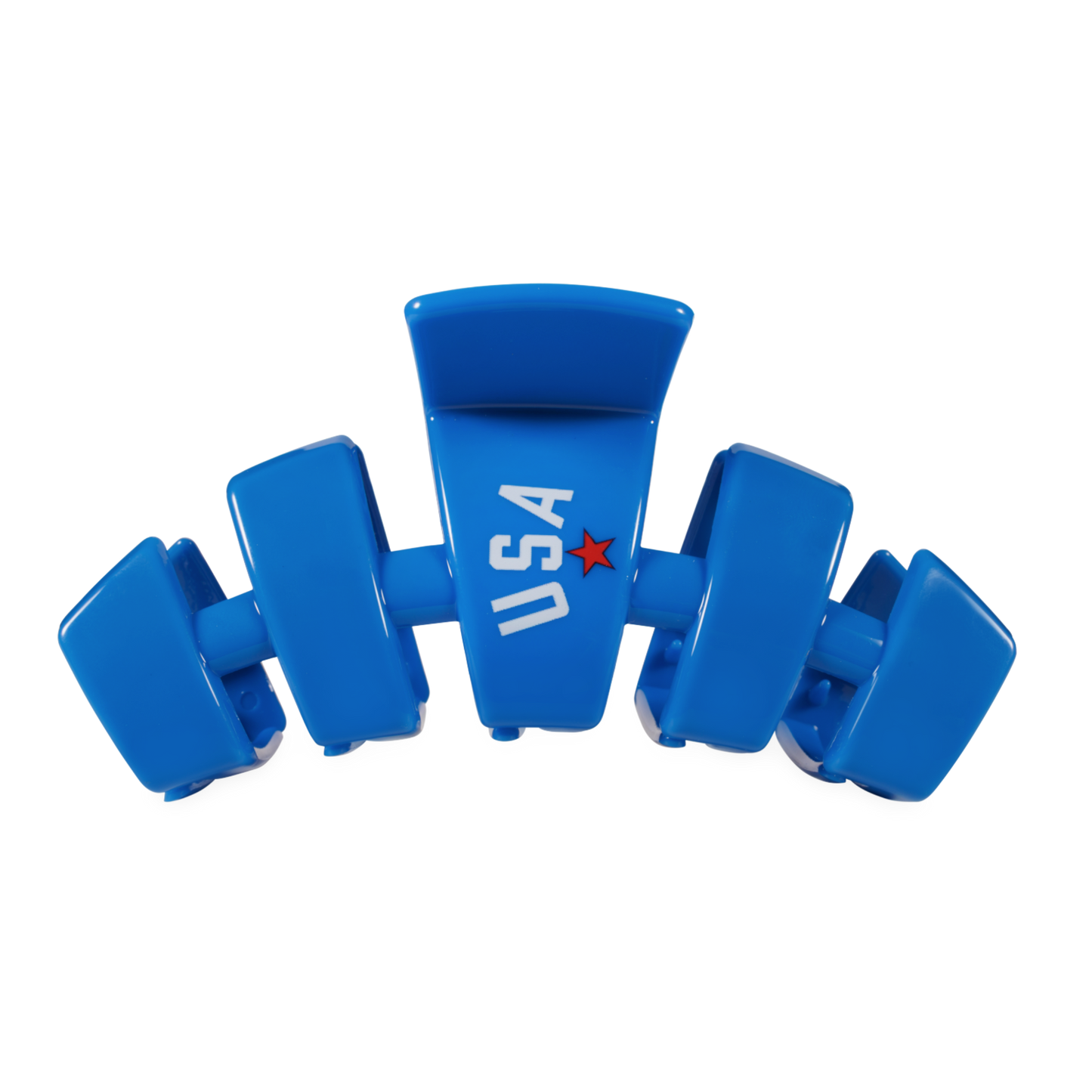 TELETIES - Classic Hair Clip | Large | USA Blue