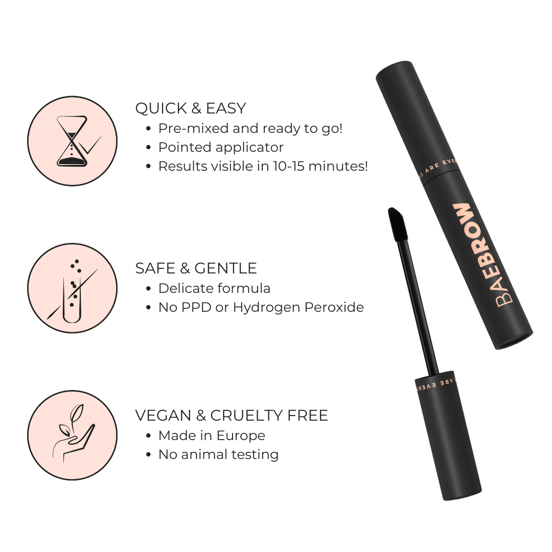 BAEBROW - INSTANT TINT! Eyebrow Tint in DARK BROWN: Dark Brown / 4ml
