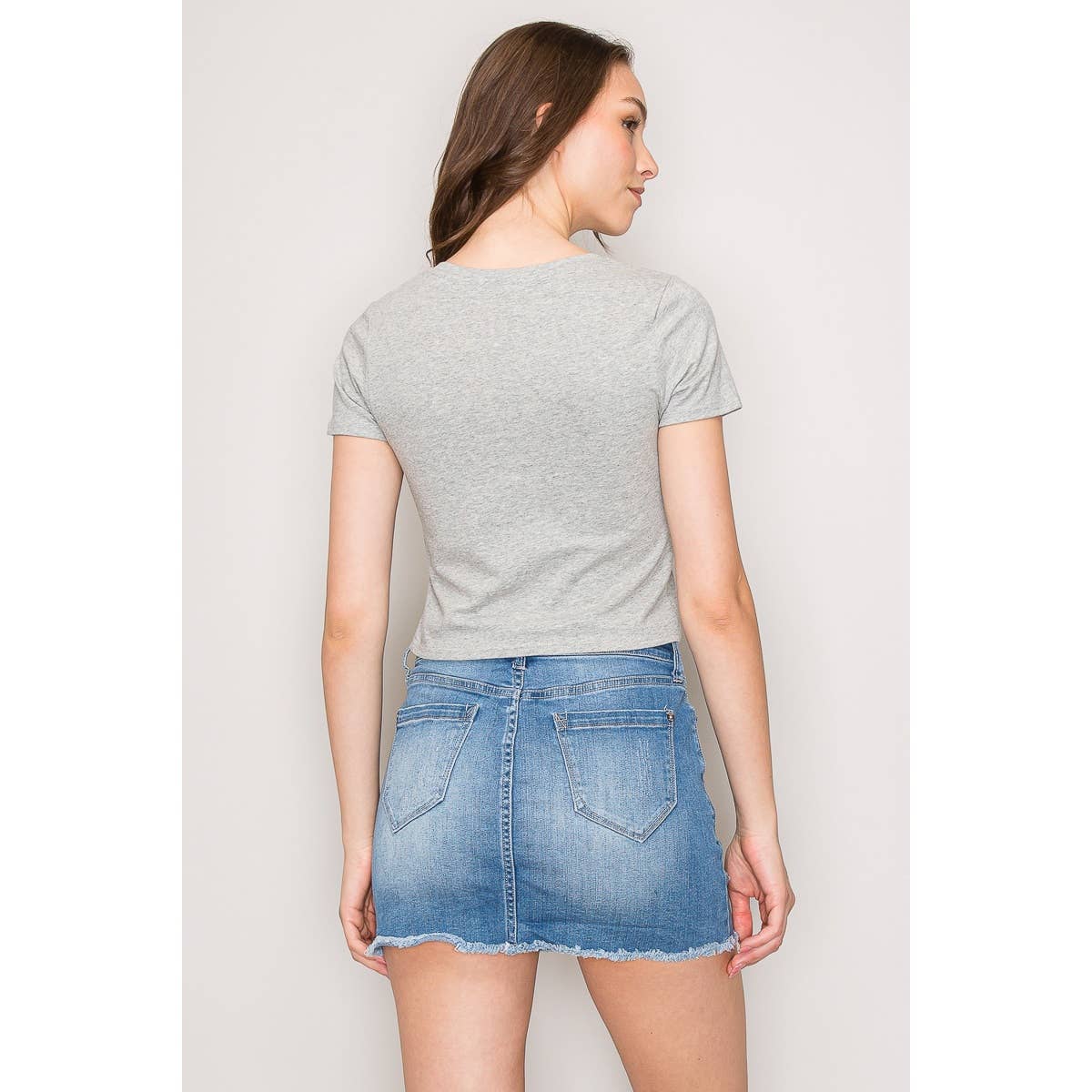 Popular 21 - Short Sleeve Crew Neck Classic Basic Casual Tee: Black / S-M-L(2-2-2)