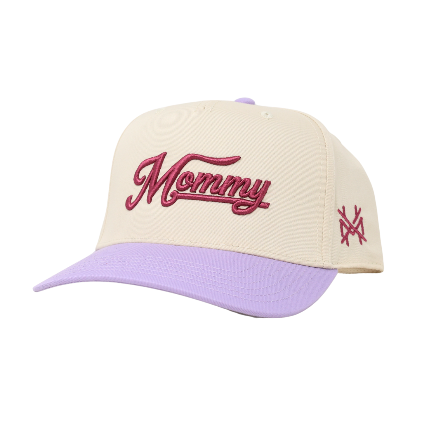 The Mad Hatter Co - Mommy Trucker Hat: Retro Blue Check/Natural