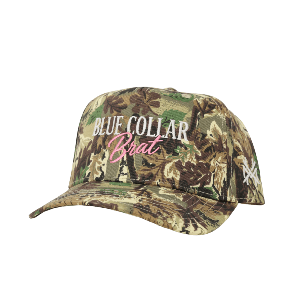 The Mad Hatter Co - Blue Collar Brat Trucker Hat: Retro Denim Blue/Natural