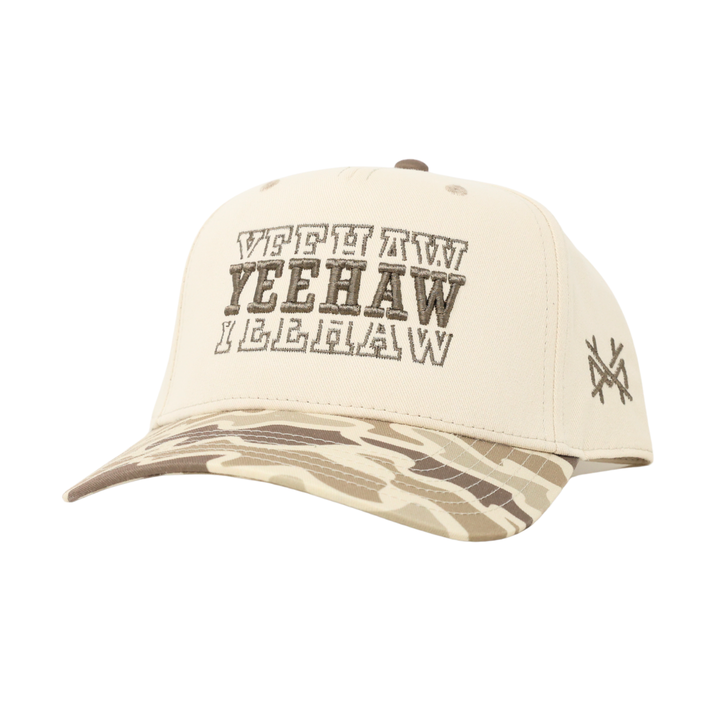 The Mad Hatter Co - Yeehaw Trucker Hat : Retro Mossy Oak Breakup Country/Black