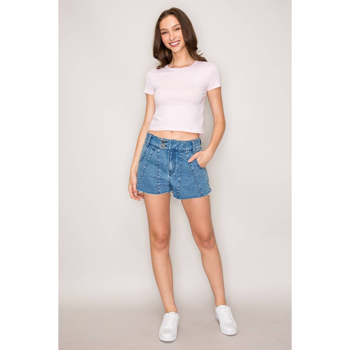 Popular 21 - Short Sleeve Crew Neck Classic Basic Casual Tee: Navy / S-M-L(2-2-2)