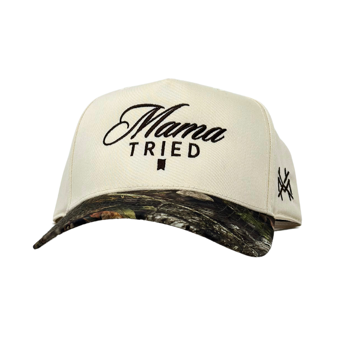 The Mad Hatter Co - MHC Mama Tried Ultra Trucker Hat: 6006 White/ Blue Rope