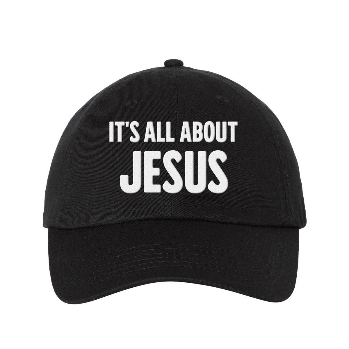 God And Glory Gifts - It's All About Jesus Charlie Kirk Embroidered Dad Hat: Red