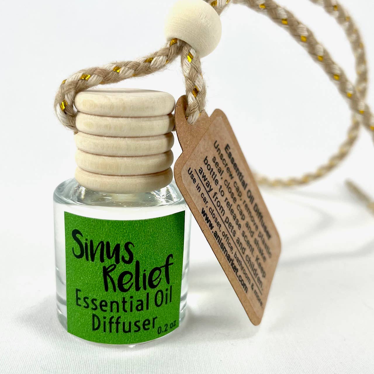 Ani’s Market LLC - Essential Oil Car Diffuser- Eucalyptus, Mint, Tea Tree