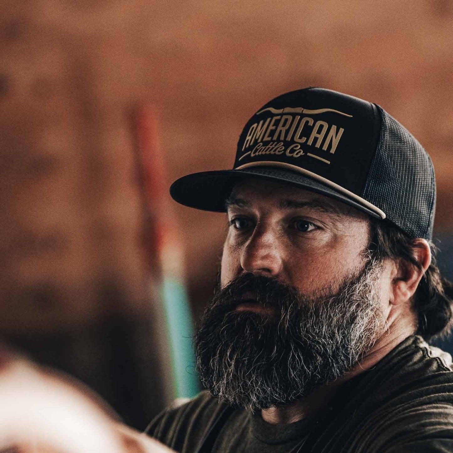 American Cattle Co - Longhorn Hat: Black/Putty
