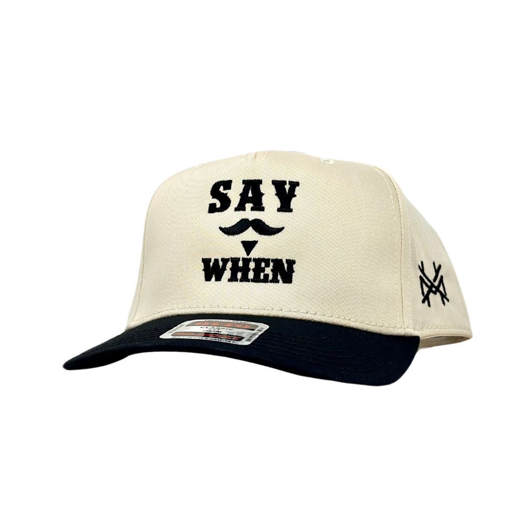 The Mad Hatter Co - MHC Say When Trucker Hat: Brown/White Yupoong