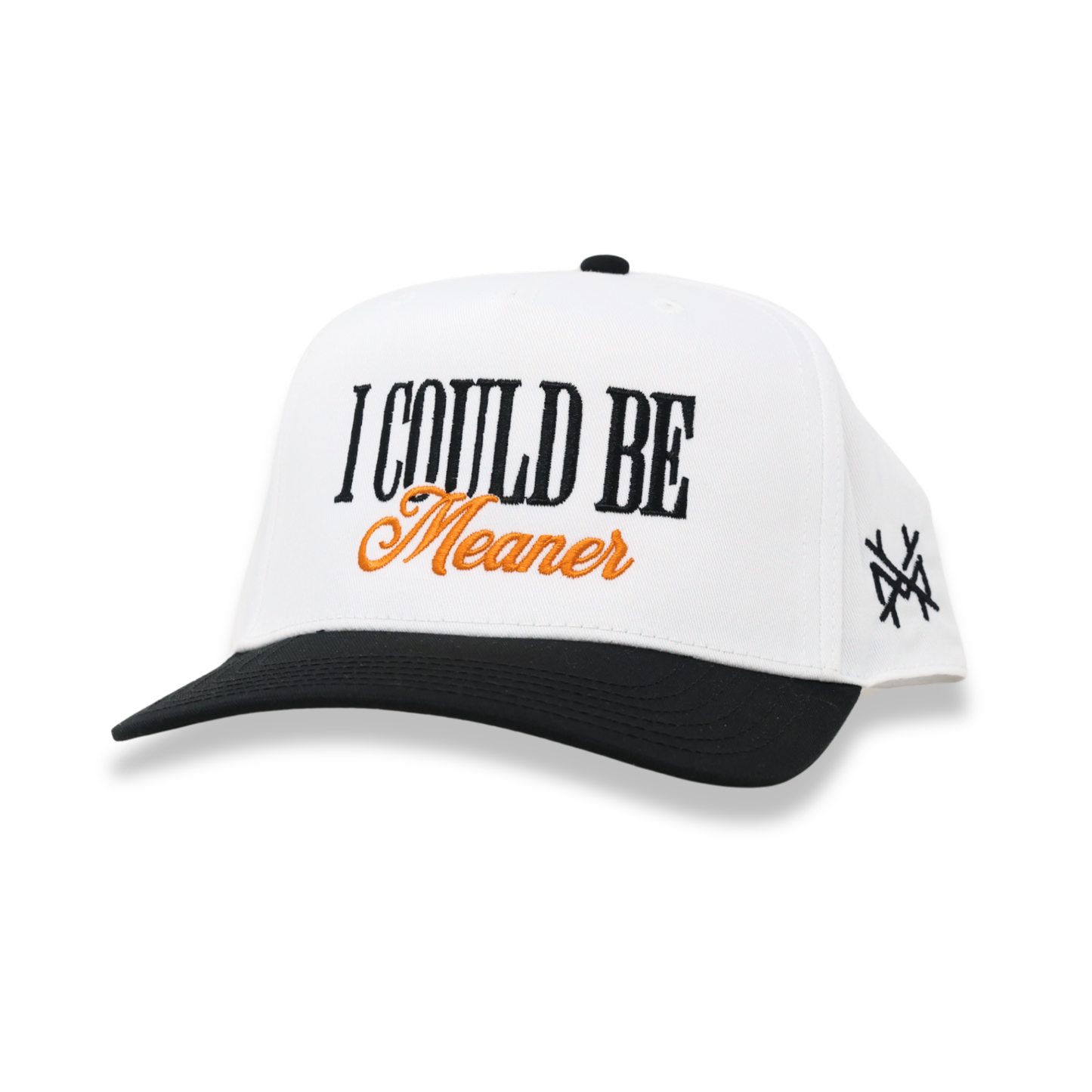 The Mad Hatter Co - I Could Be Meaner Trucker Hat: Retro Leopard/Natural