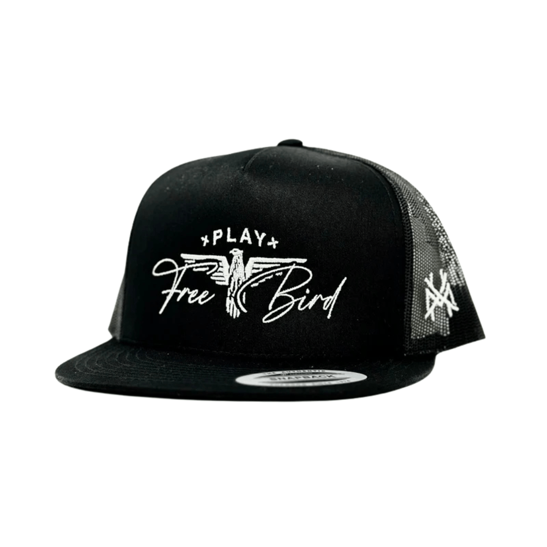 The Mad Hatter Co - Play Free Bird Trucker Hat: Trucker Black