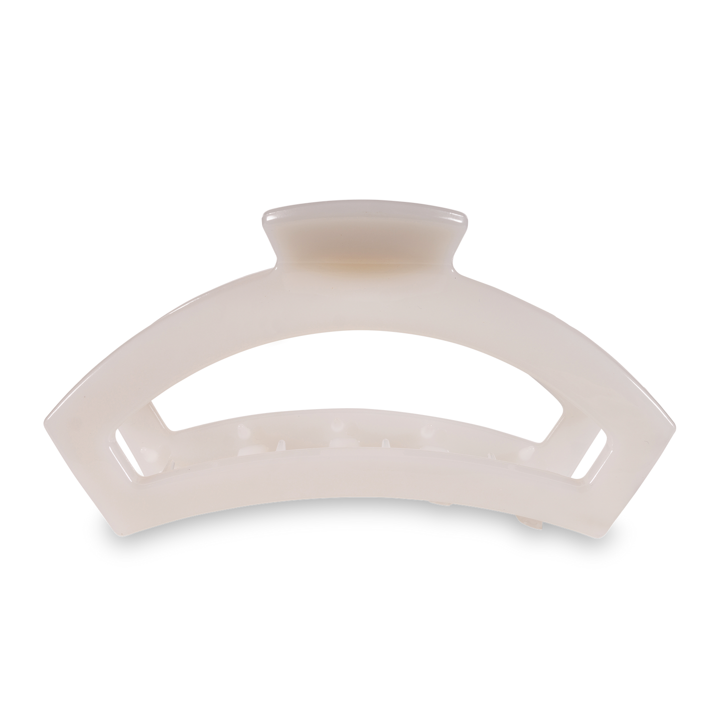 TELETIES - Open Hair Clip | Large | Coconut White
