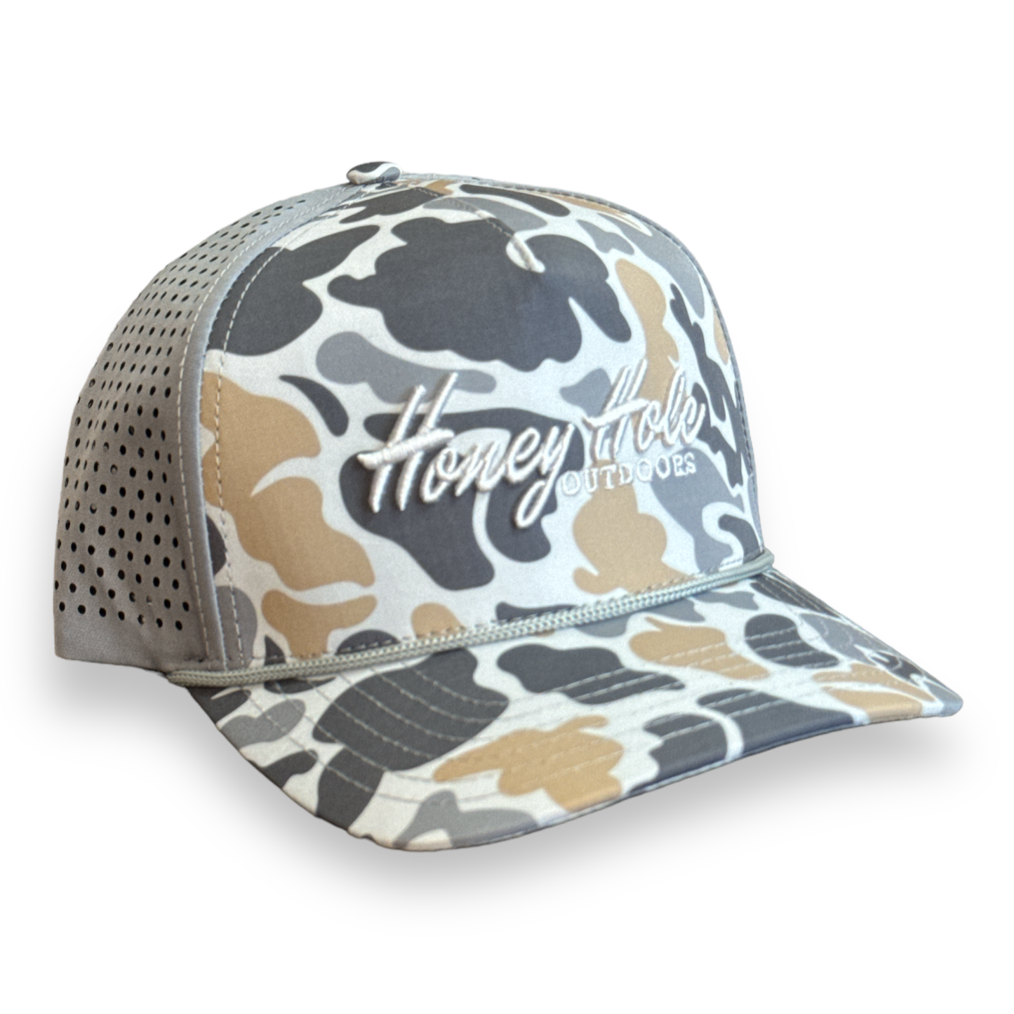 Honey Hole Outdoors - Performance Rope Hat - Heritage - Grey Camo