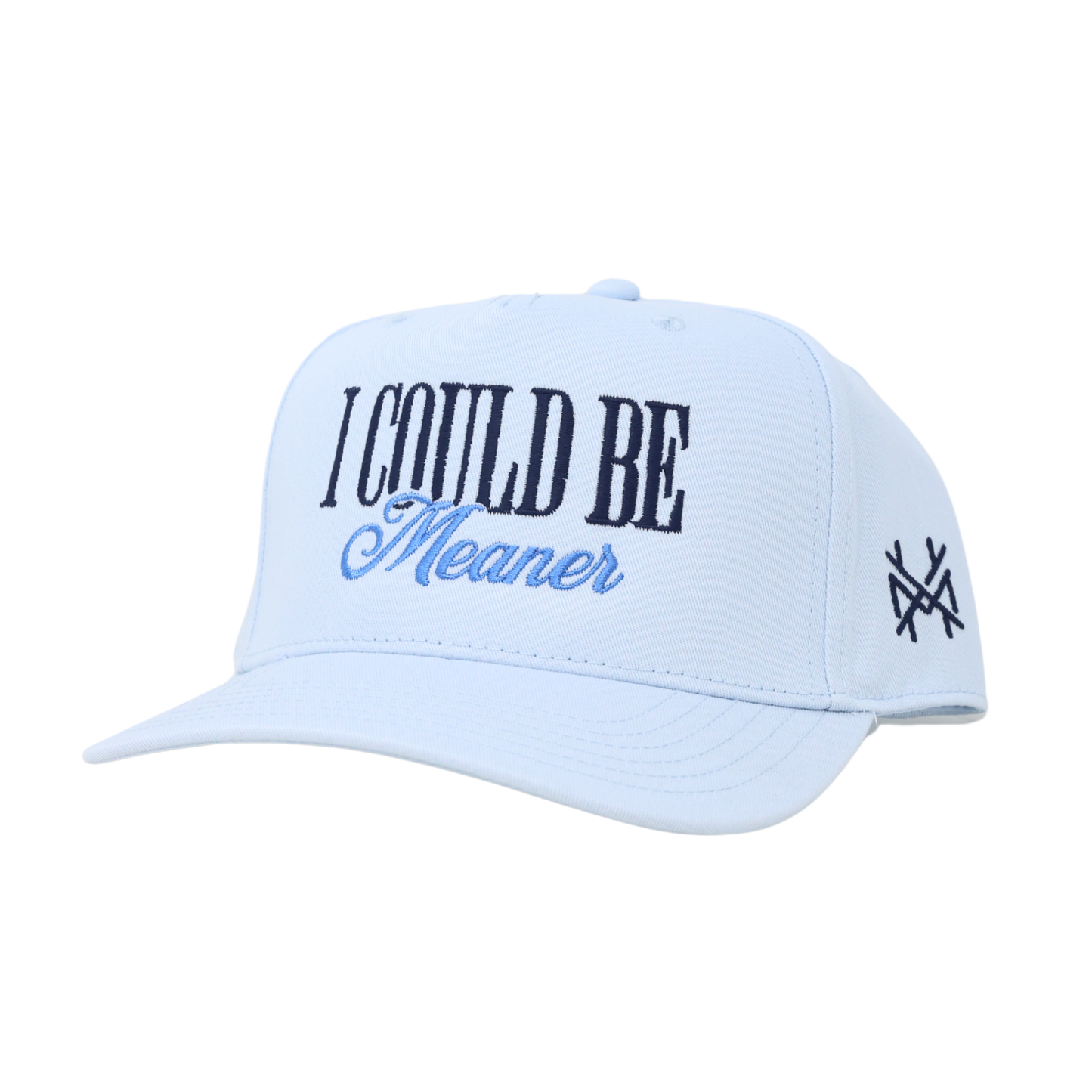 The Mad Hatter Co - I Could Be Meaner Trucker Hat: Retro Leopard/Natural