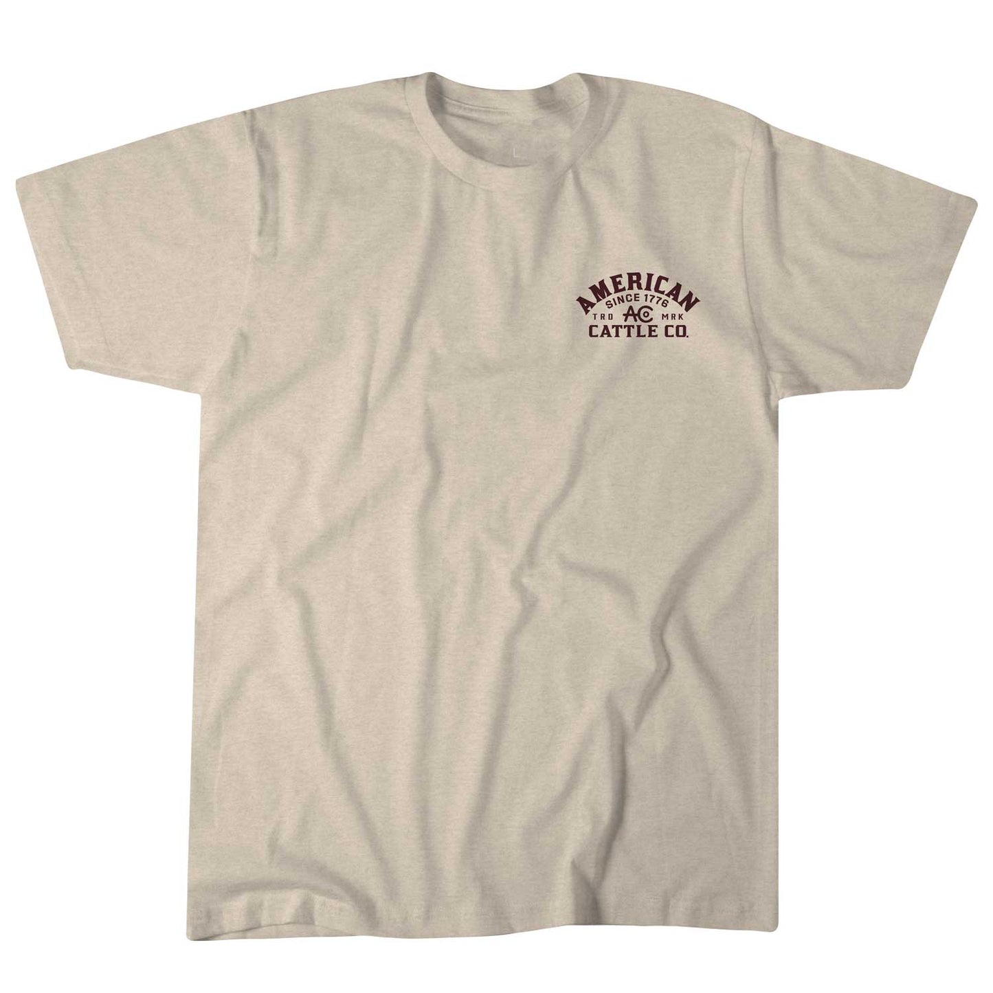 American Cattle Co - Shadowhorn Tee: Gold Heather / XL