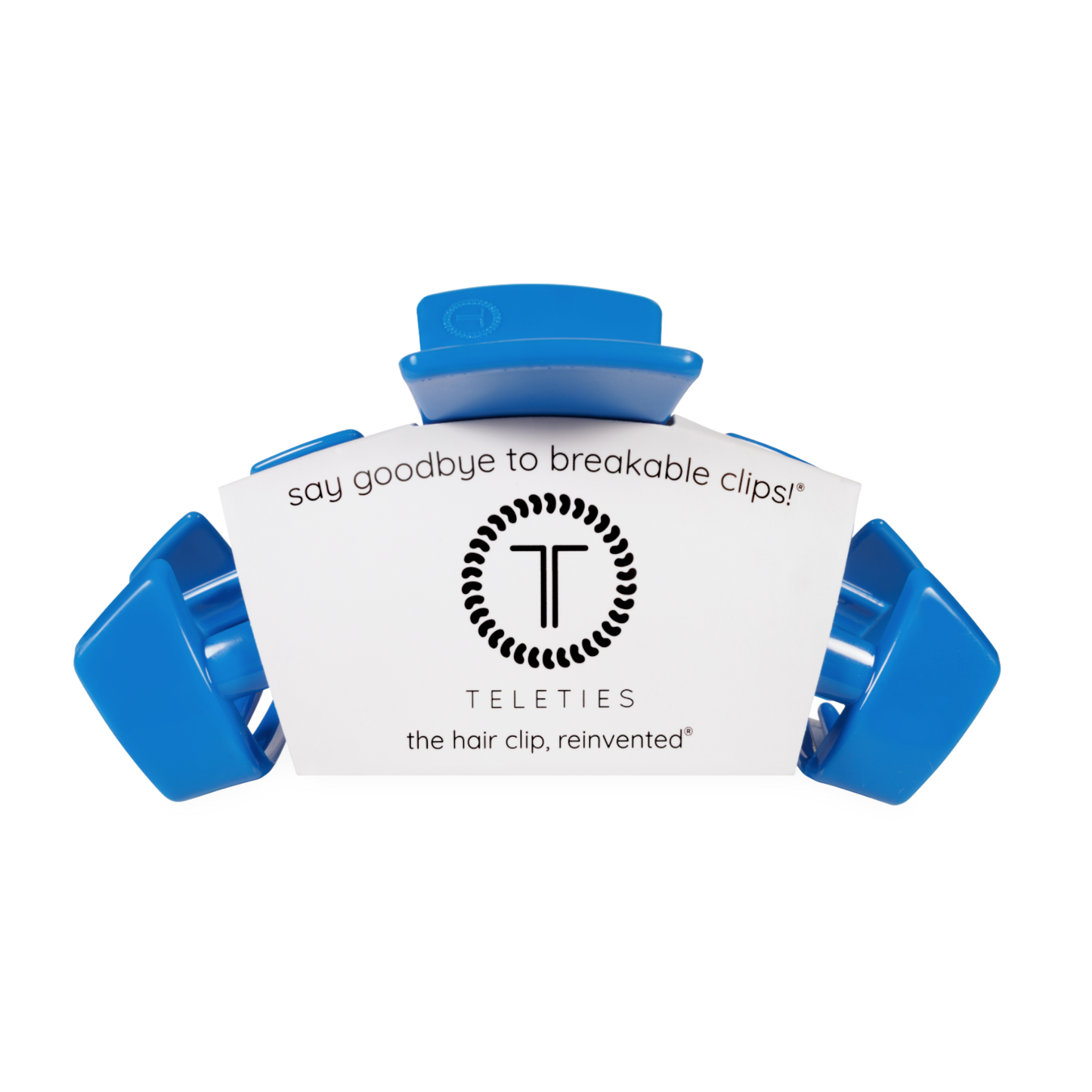 TELETIES - Classic Hair Clip | Large | USA Blue