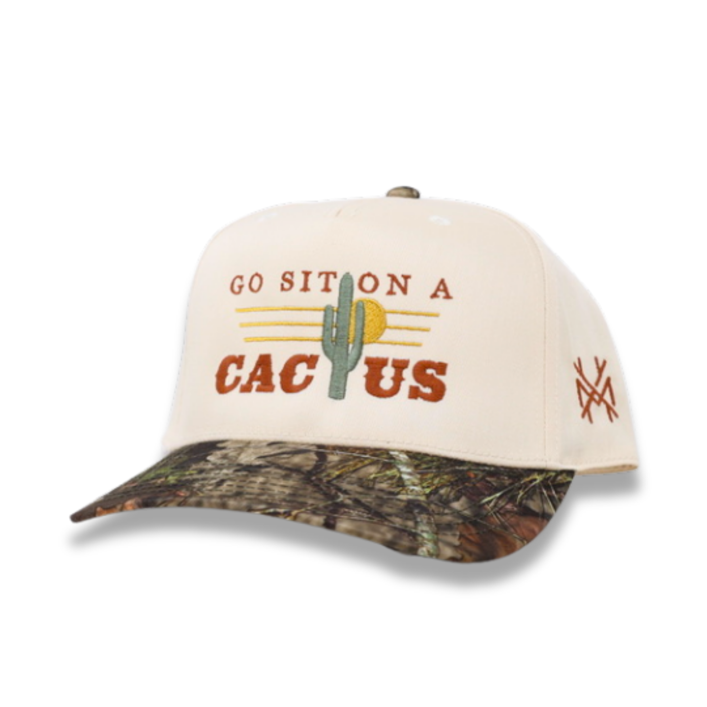 The Mad Hatter Co - Go Sit On A Cactus Western Desert Trucker Hat: Retro Natural