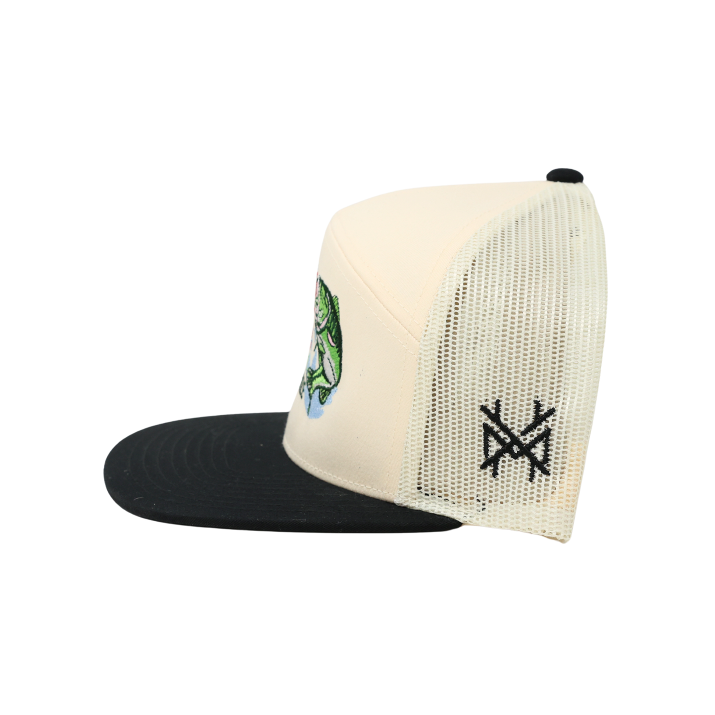 The Mad Hatter Co - Bait & Tackle Fishing Trucker Hat: Trucker Harvest Camo/ Natural