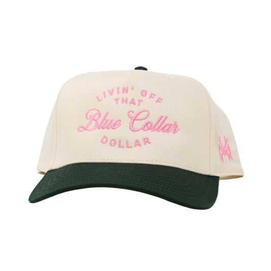 The Mad Hatter Co - Blue Collar Dollar: Dark Green/ Natural Otto