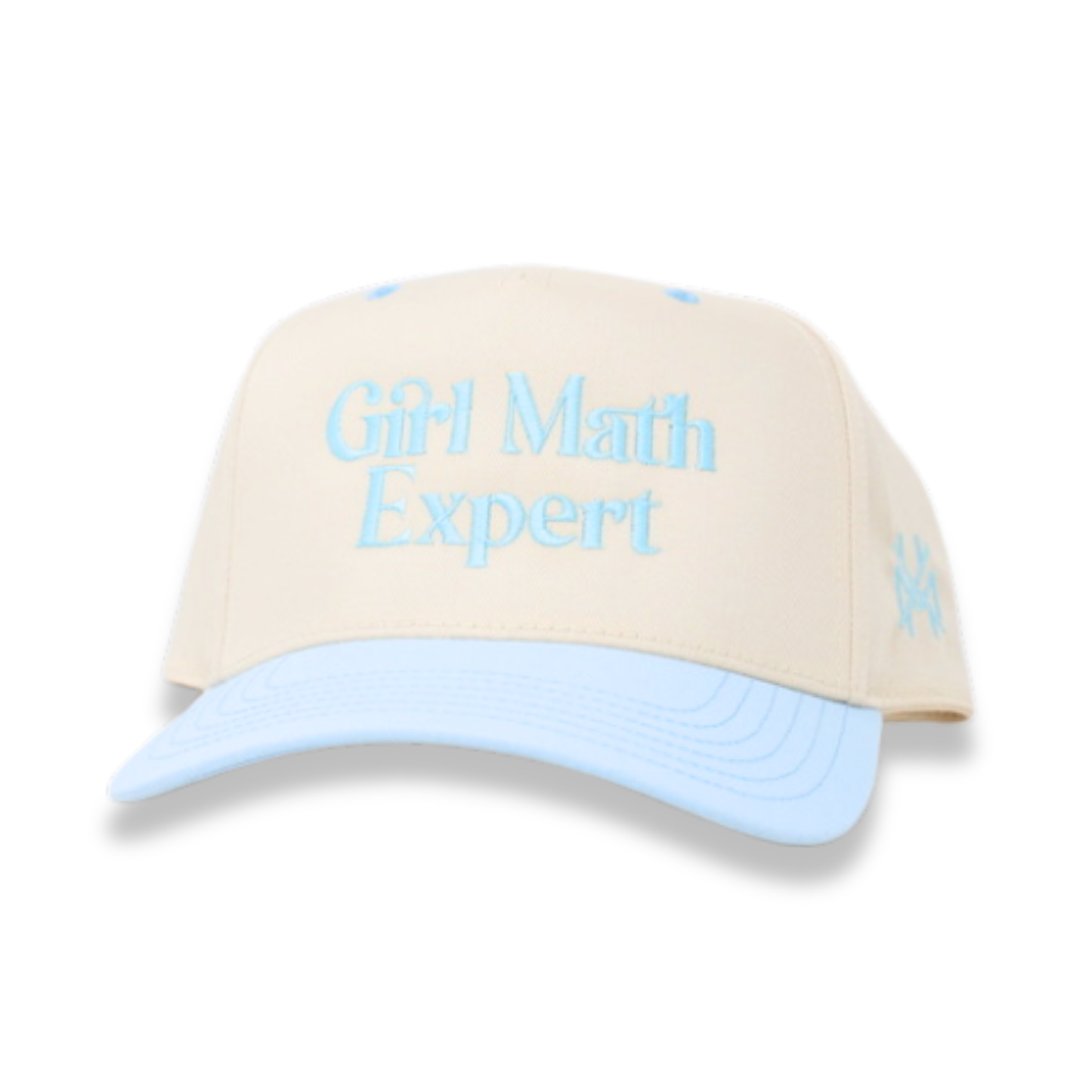 The Mad Hatter Co - Girl Math Expert Trucker Hat: Retro White