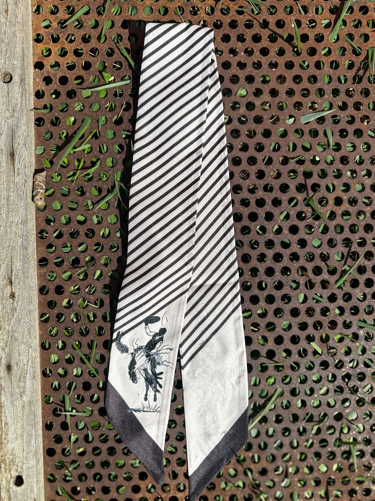 The Rodeo Rose - Striped Twillys: Rust/White