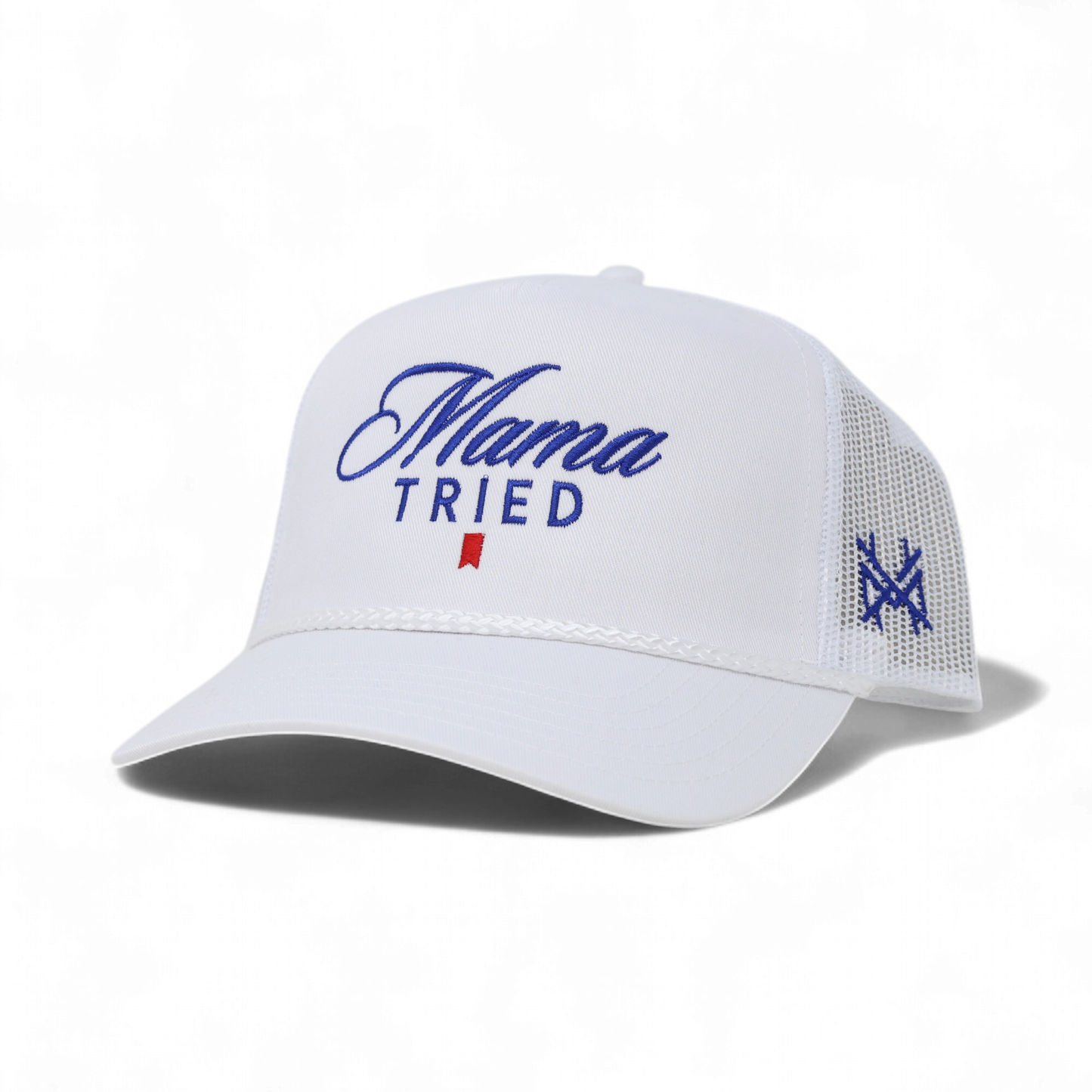 The Mad Hatter Co - Mama Tried Ultra Trucker Hat: Trucker Black/White