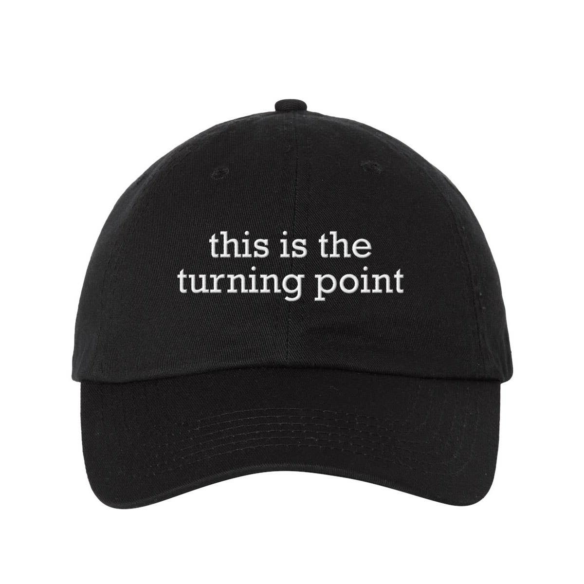 God And Glory Gifts - This Is The Turning Point Charlie Kirk Embroidered Dad Hat: Red