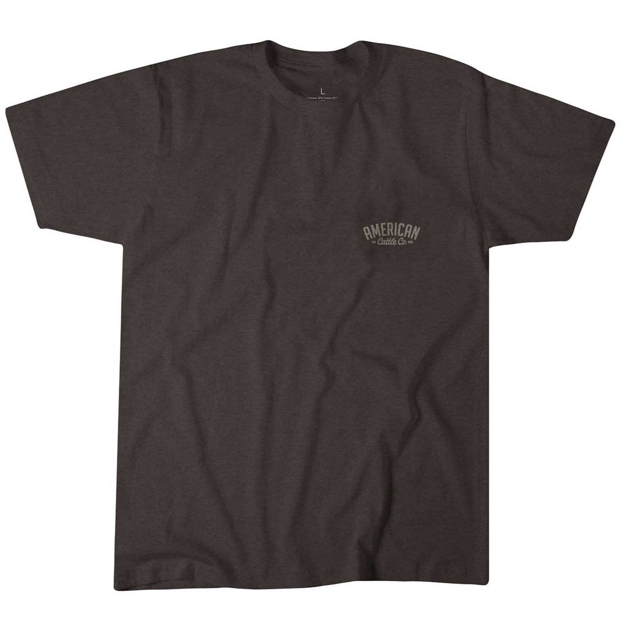 American Cattle Co - Roper Tee: Brown / SM